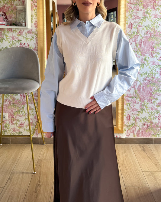 Gilet con camicia Anna