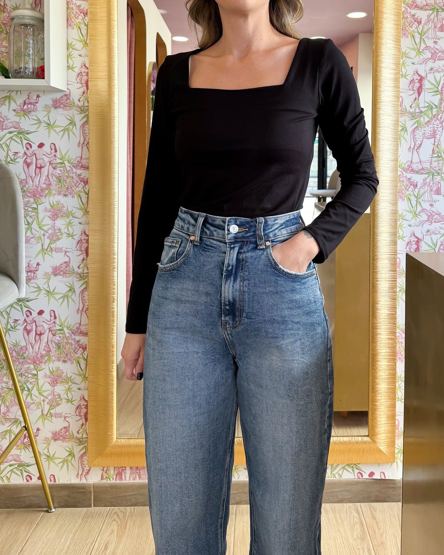 Maglia Scollo Quadrato