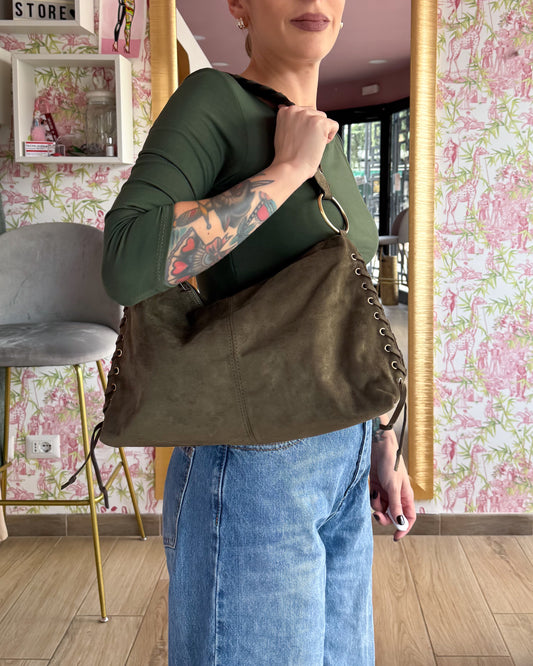 Borsa frange ecosuede
