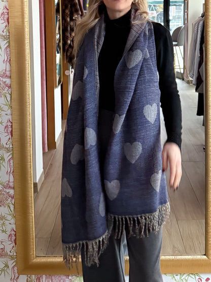 Sciarpa Cuori