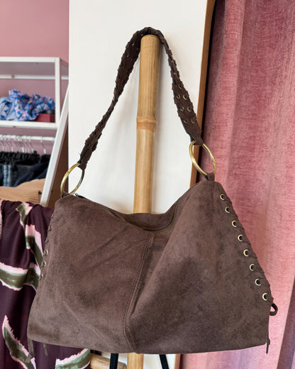 Borsa frange ecosuede