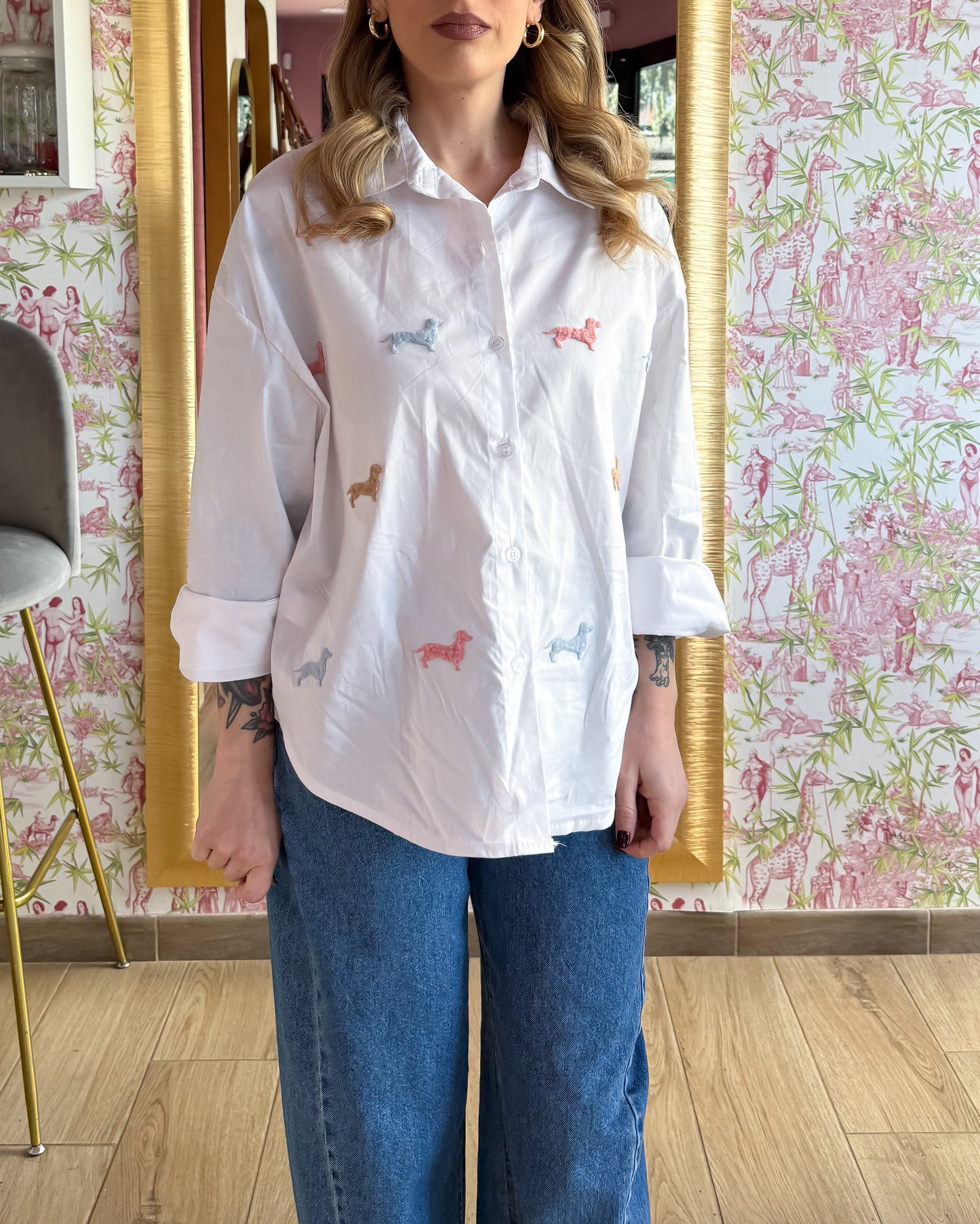 Camicia Bassotti Bouclè