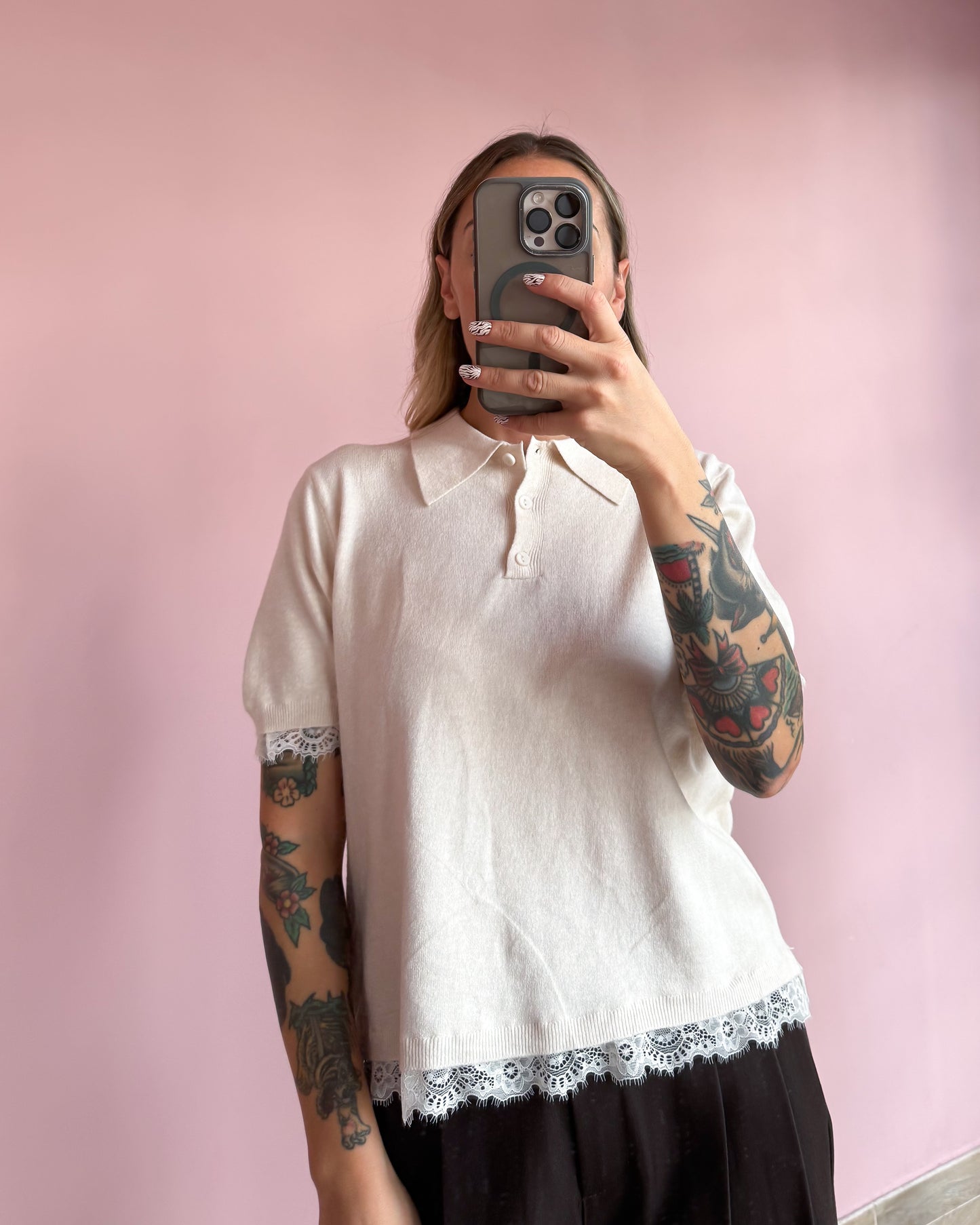 Polo in maglia Pizzo