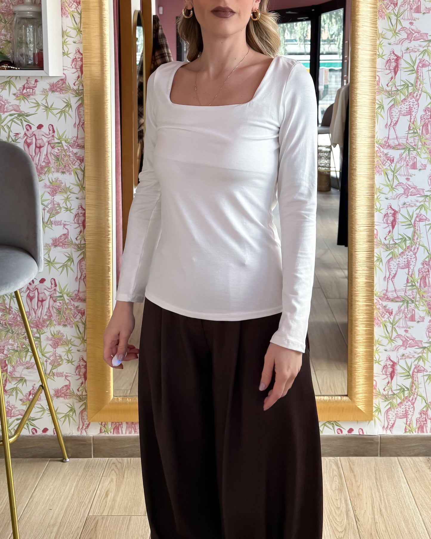 Maglia Scollo Quadrato