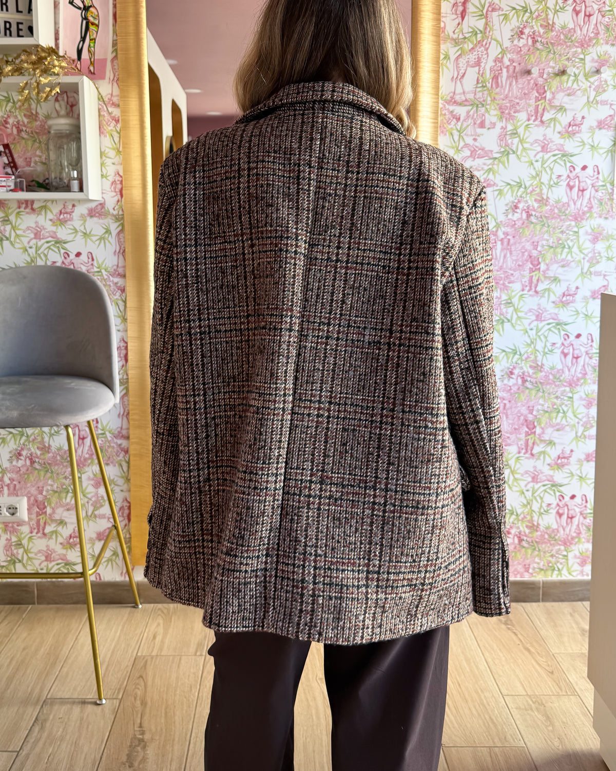 Blazer Coat Pied de Poule