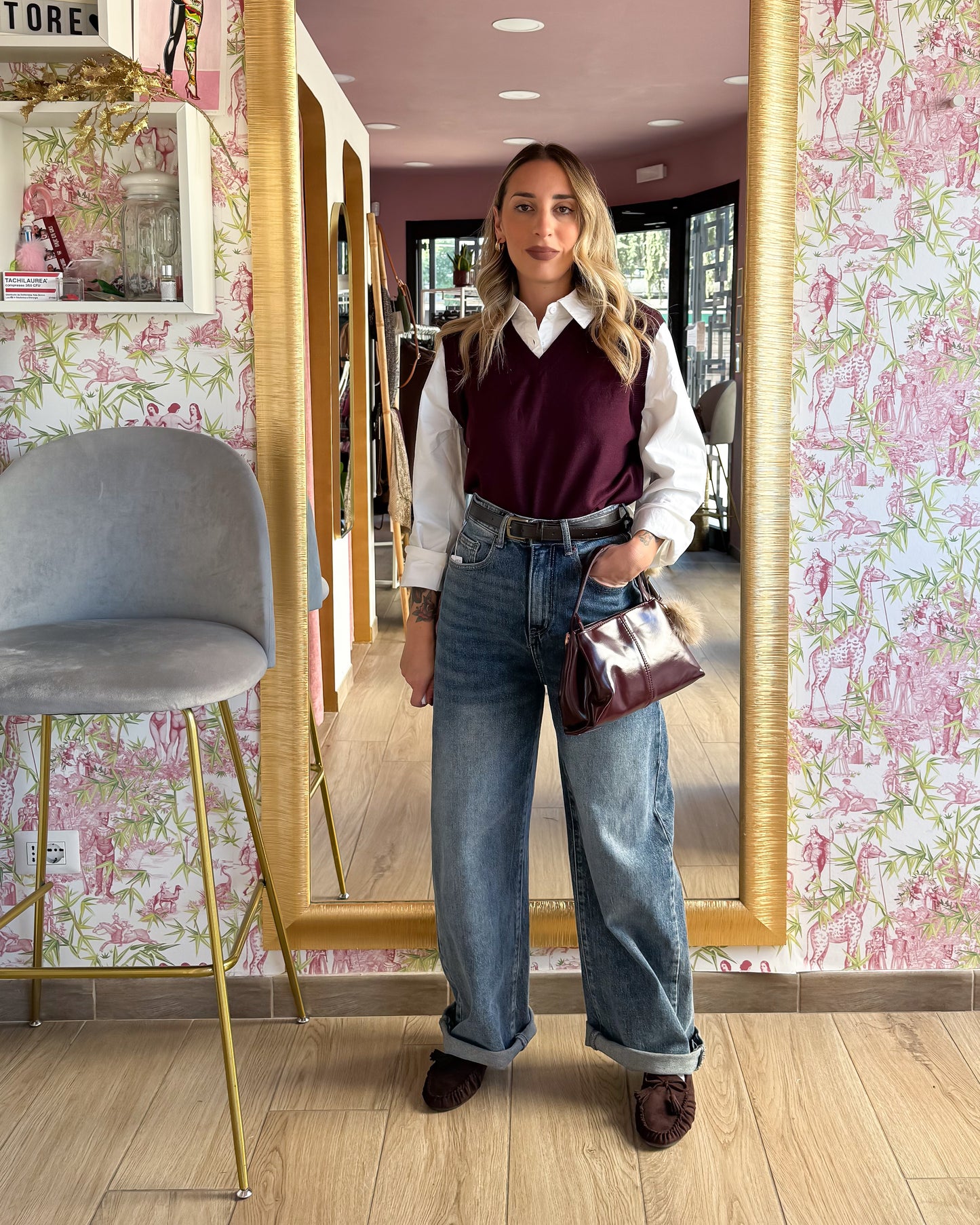 Gilet con camicia Anna