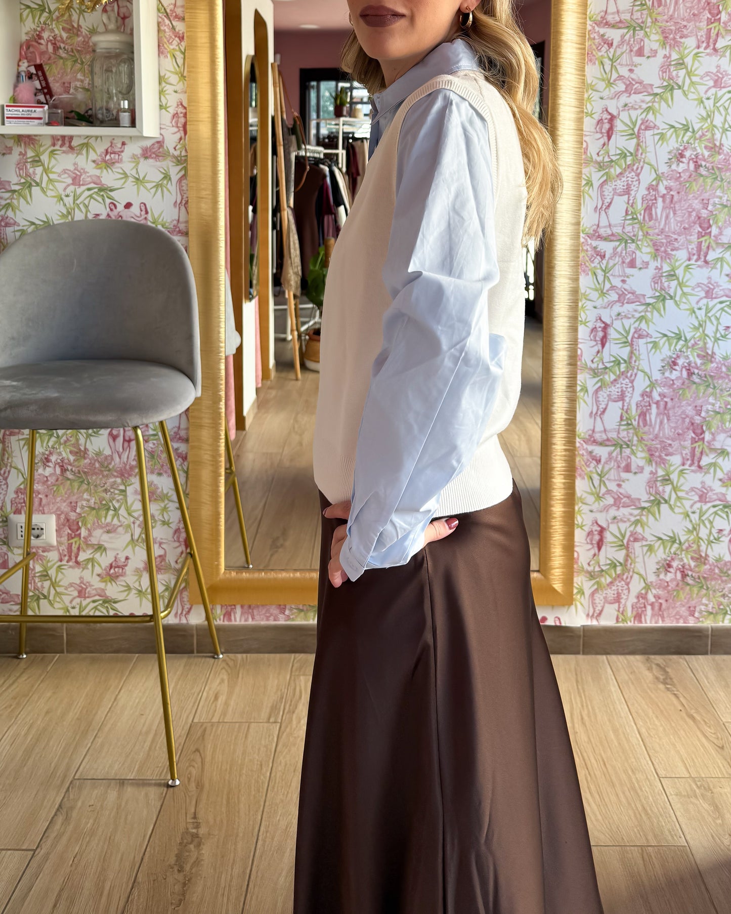 Gilet con camicia Anna
