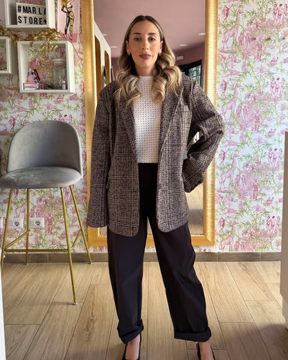 Blazer Coat Pied de Poule
