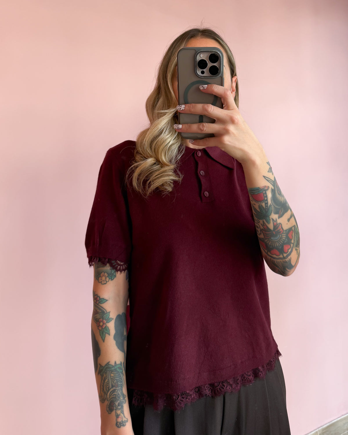 Polo in maglia Pizzo