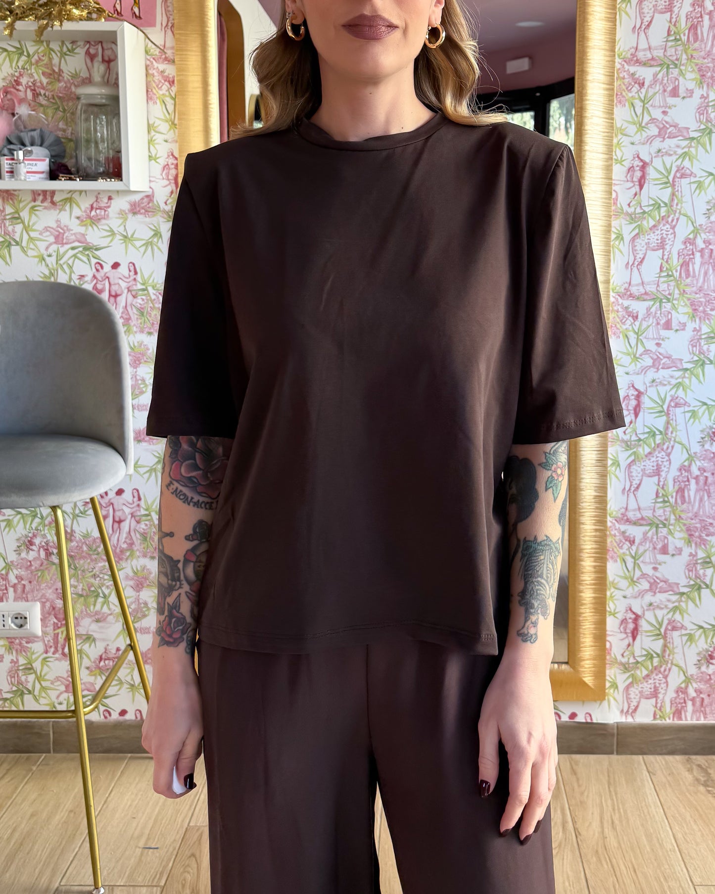 T-shirt spalline