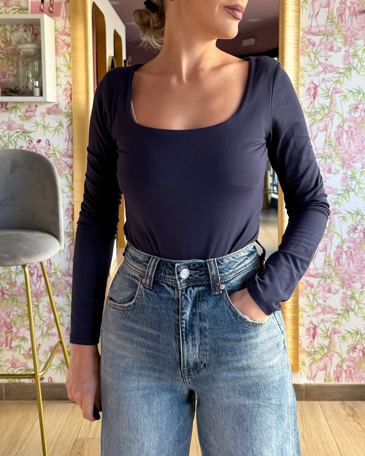 Maglia Scollo Quadrato